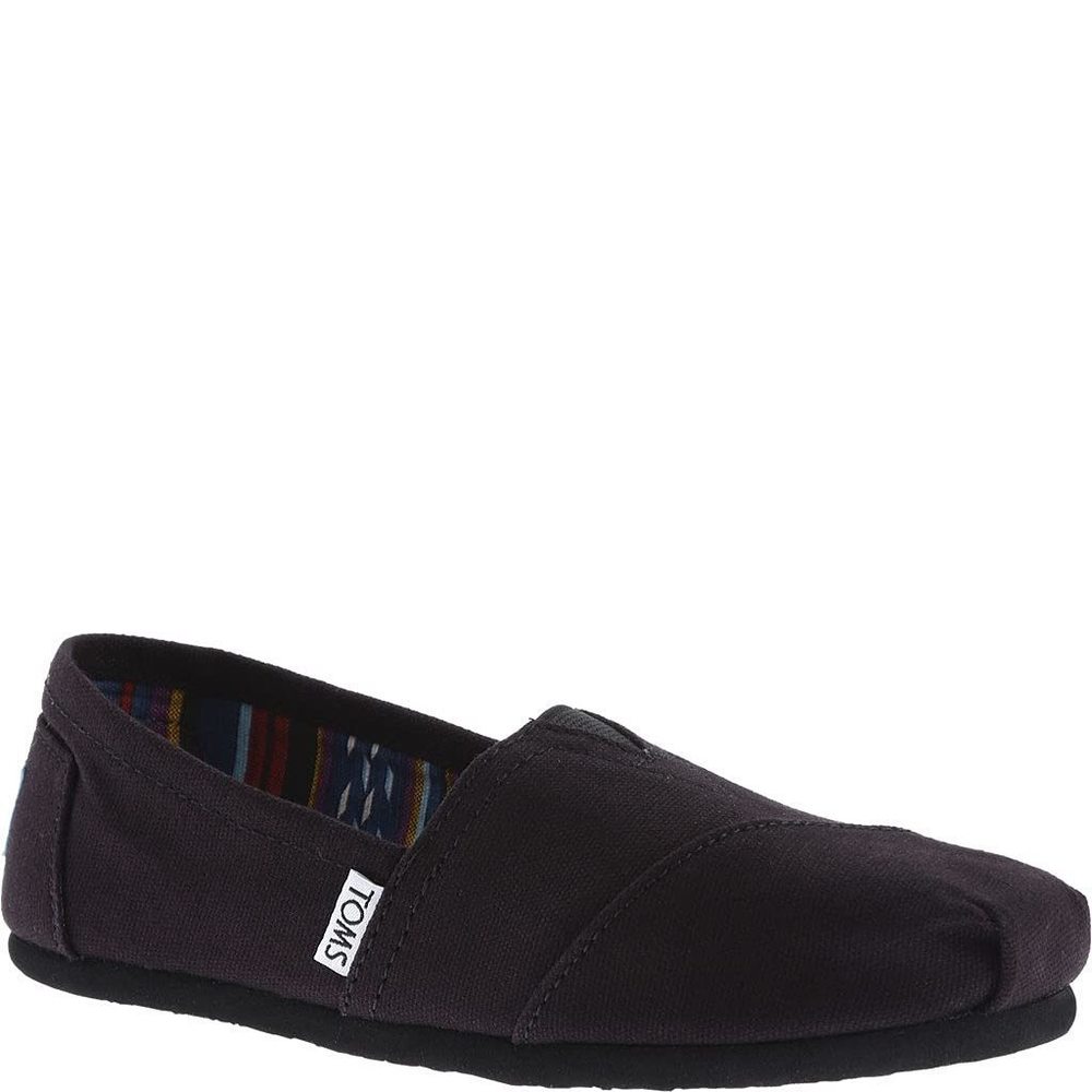 TOMS BLACK CANVAS WOMEN'S CLASSIC 10002472 (SIZE: 8)
